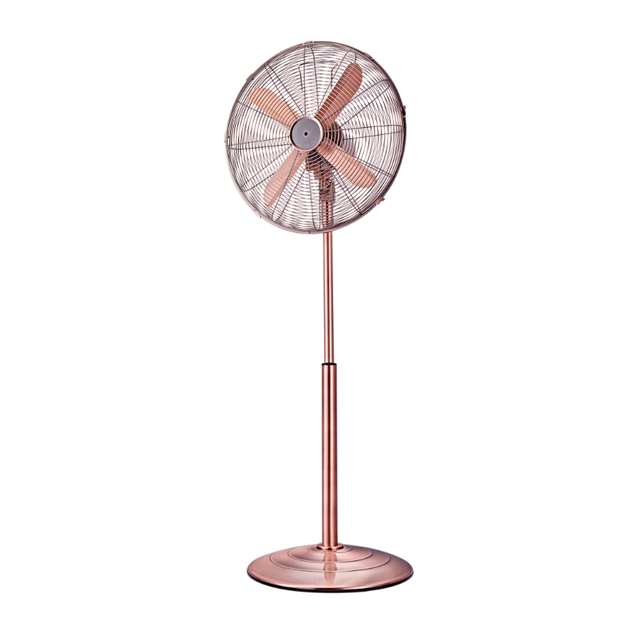 18 inch metal pedestal fan copper color with rotary switch