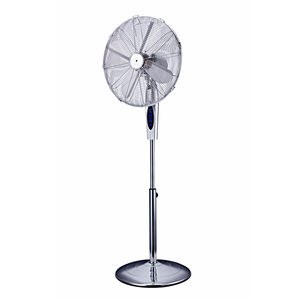 16 inch metal pedestal fan chrome color with LCD display