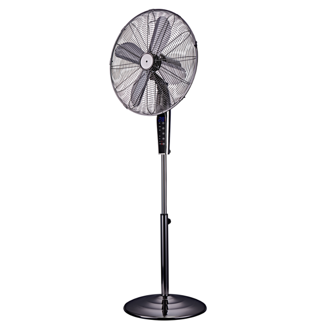 16 inch metal pedestal fan gun metal color with touch control